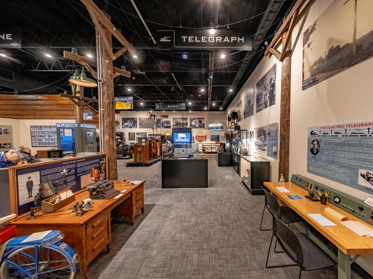 pavek museum exhibit hall with artifacts