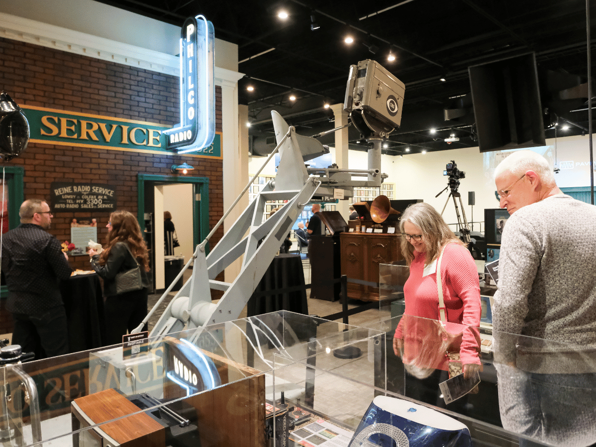 pavek museum guests looking at exhibits