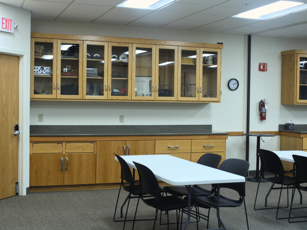Conference room with tables