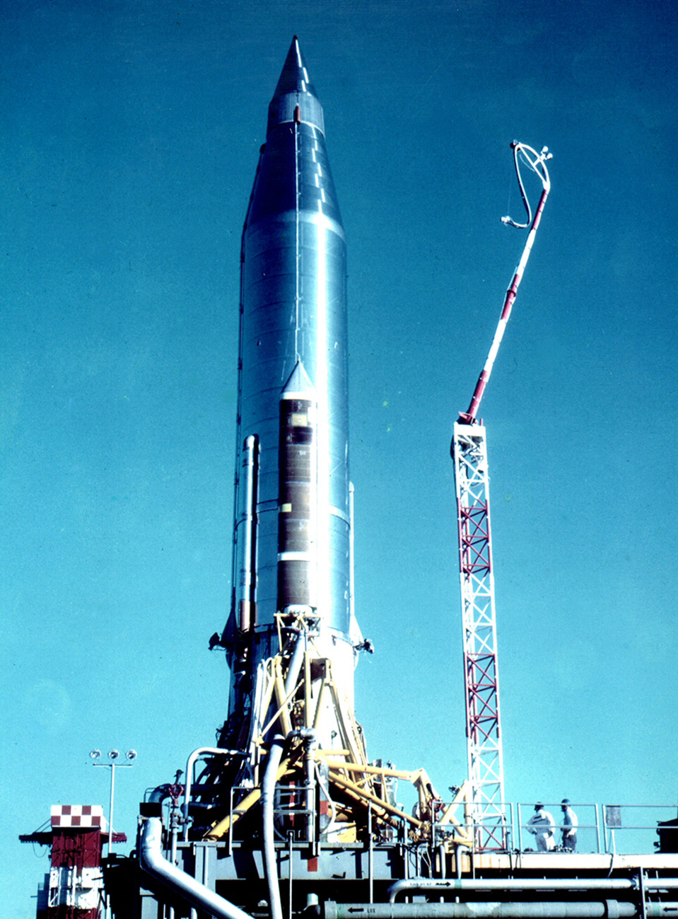2 The SCORE Signal Communications by Orbital Relay Equipment satellite rocket